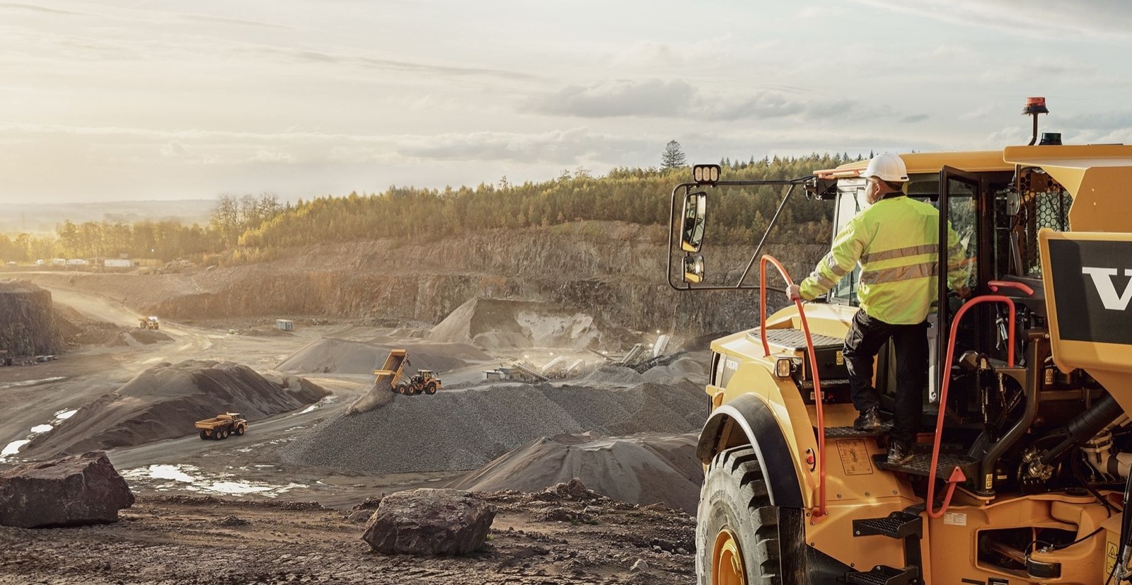 Volvo dump truck